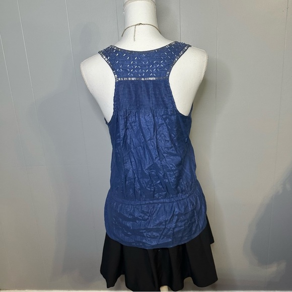 Forever 21 Blue Embellished Boho Top - Picture 4 of 6